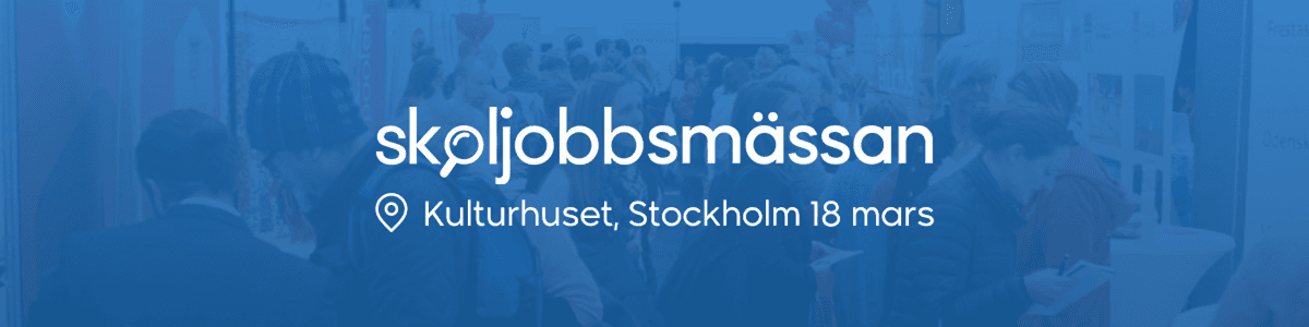Skoljobbsmässan banner